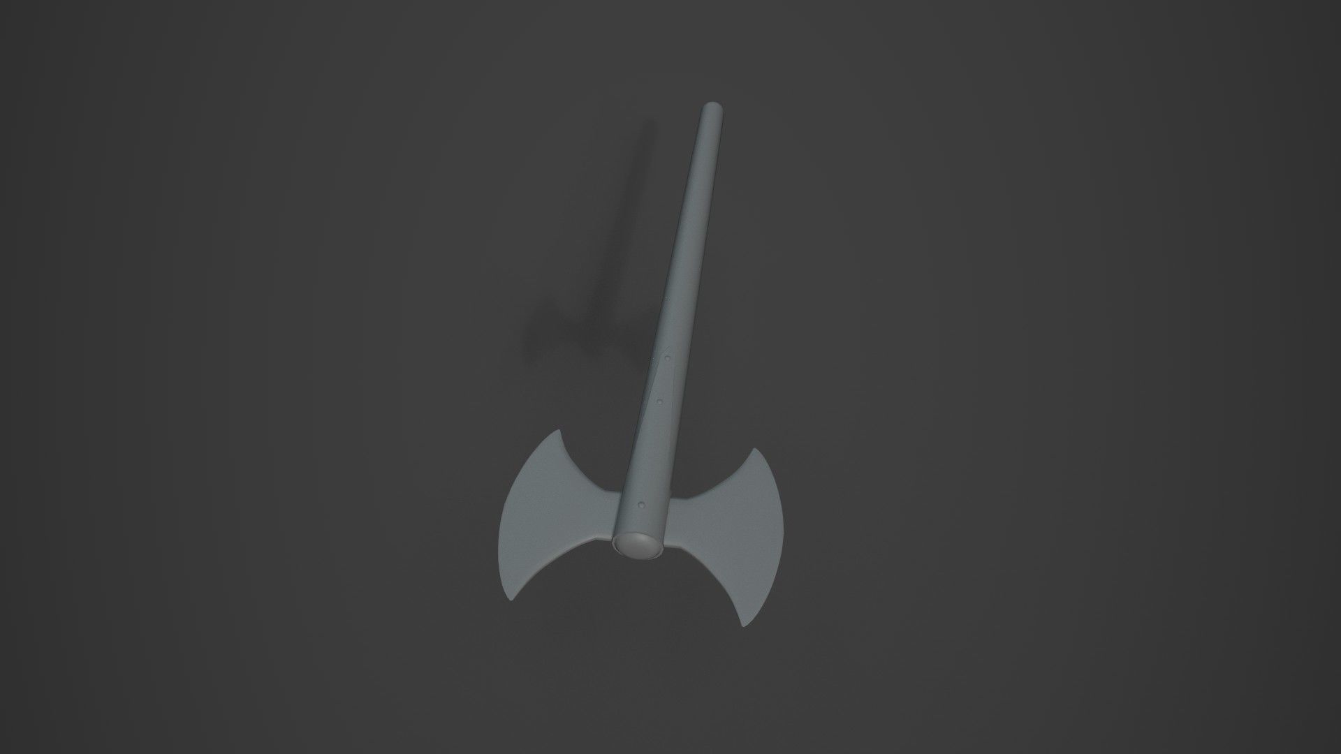 Medieval  Double Axe V2 3D model_13