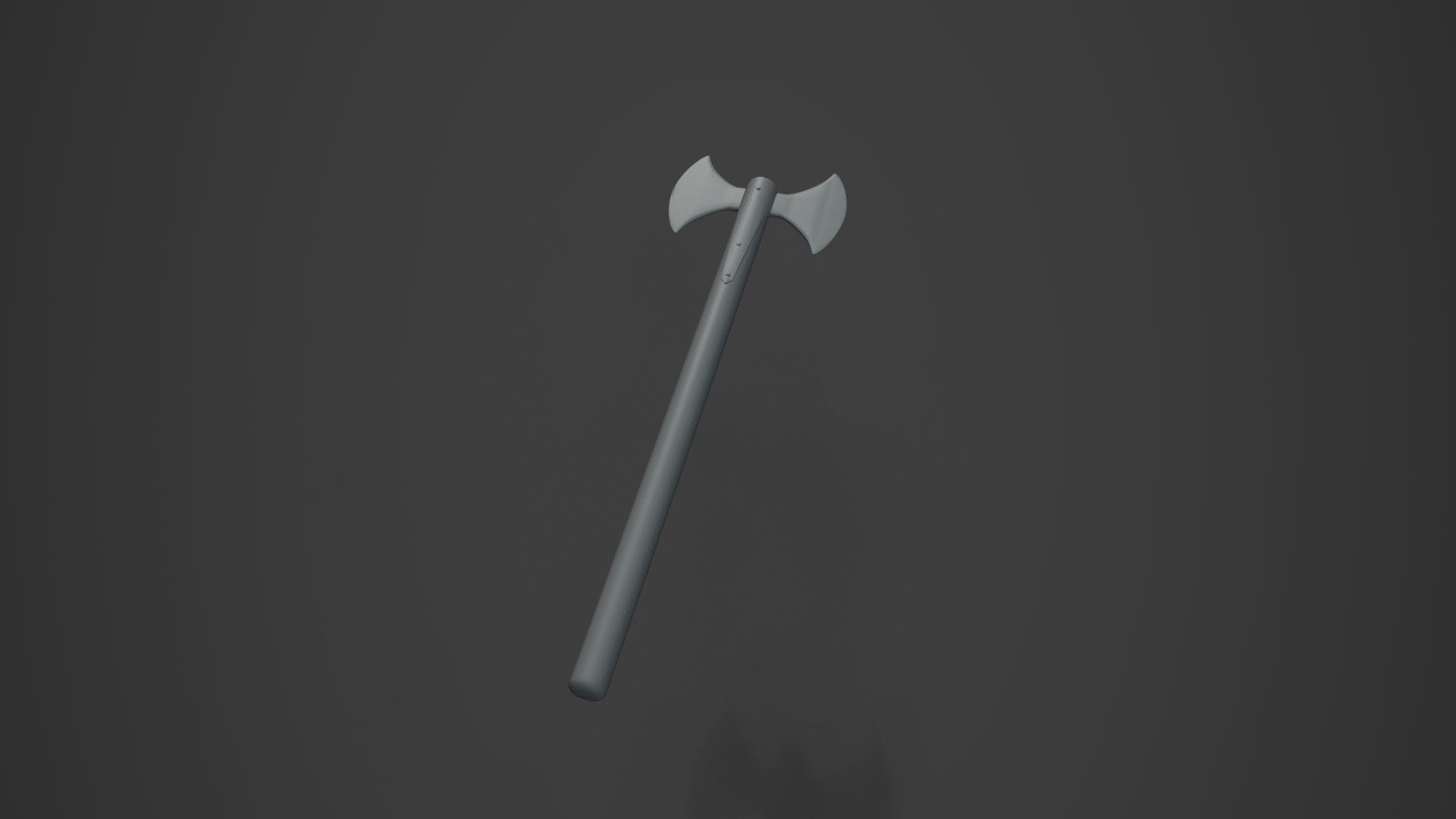 Medieval  Double Axe V2 3D model_10