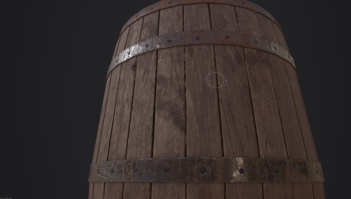 Medieval  Double Axe V2 3D model_26
