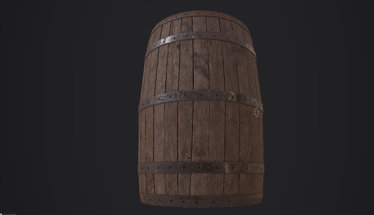 Medieval  Double Axe V2 3D model_34