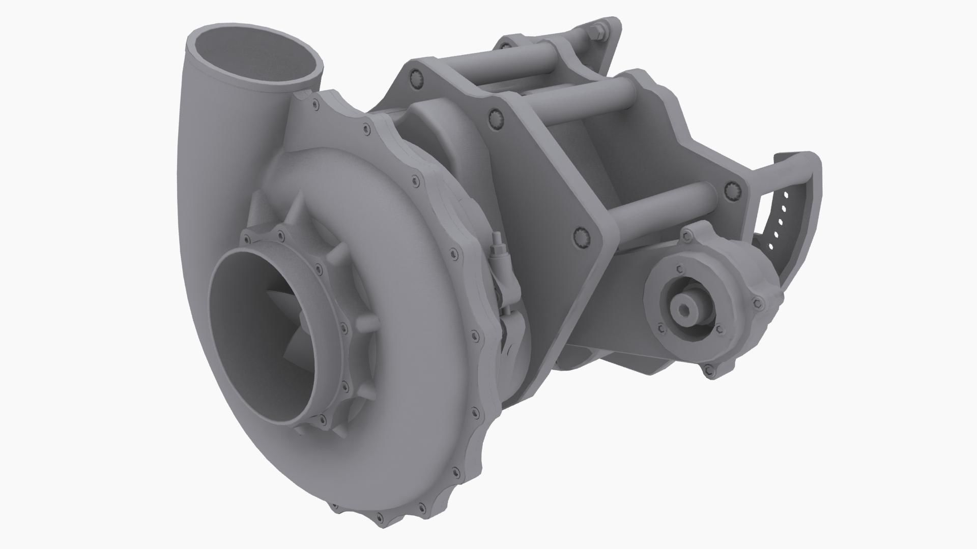 HARTS 140mm Billet Charger Low-poly 3D model_9