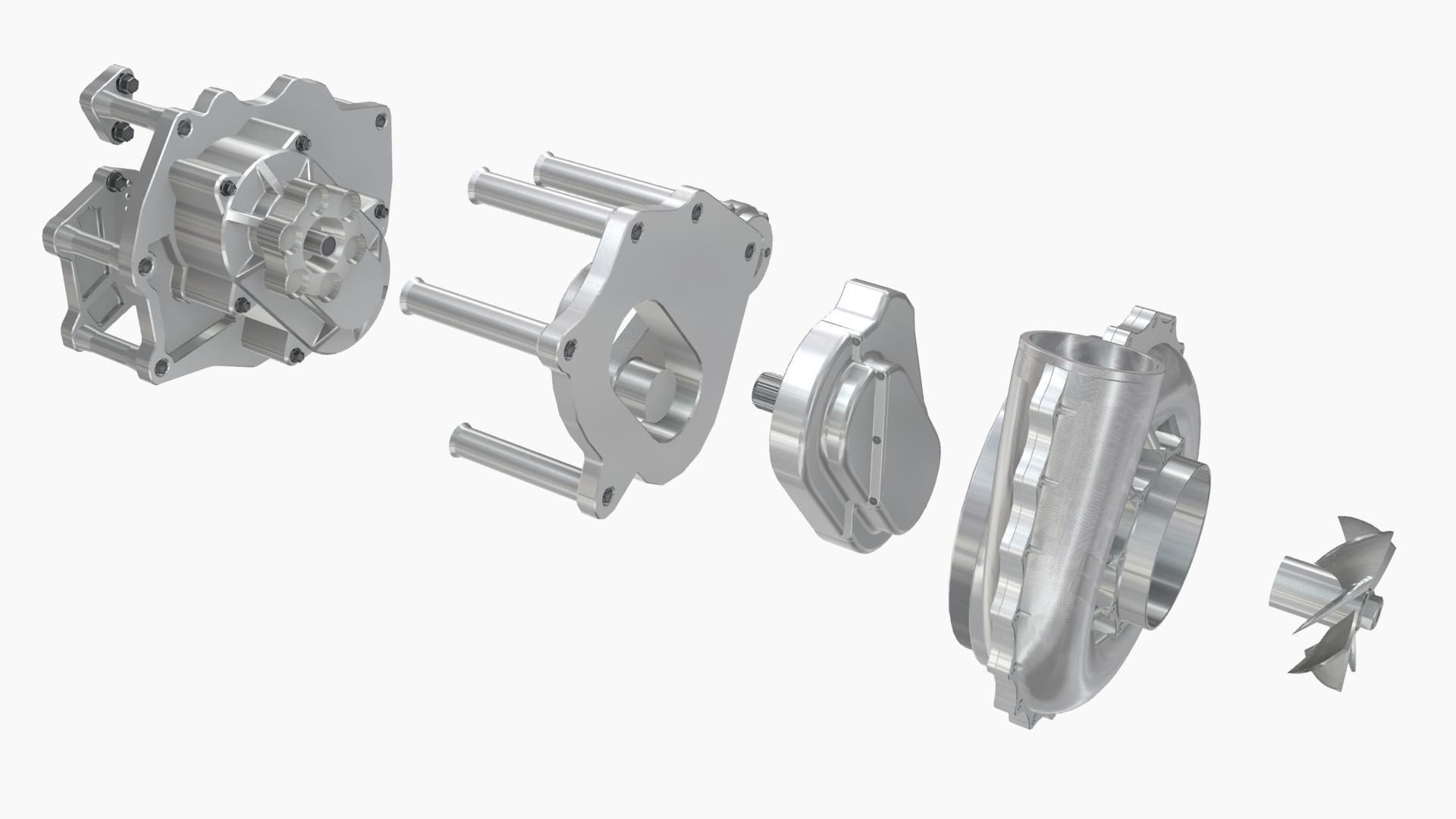 HARTS 140mm Billet Charger Low-poly 3D model_5