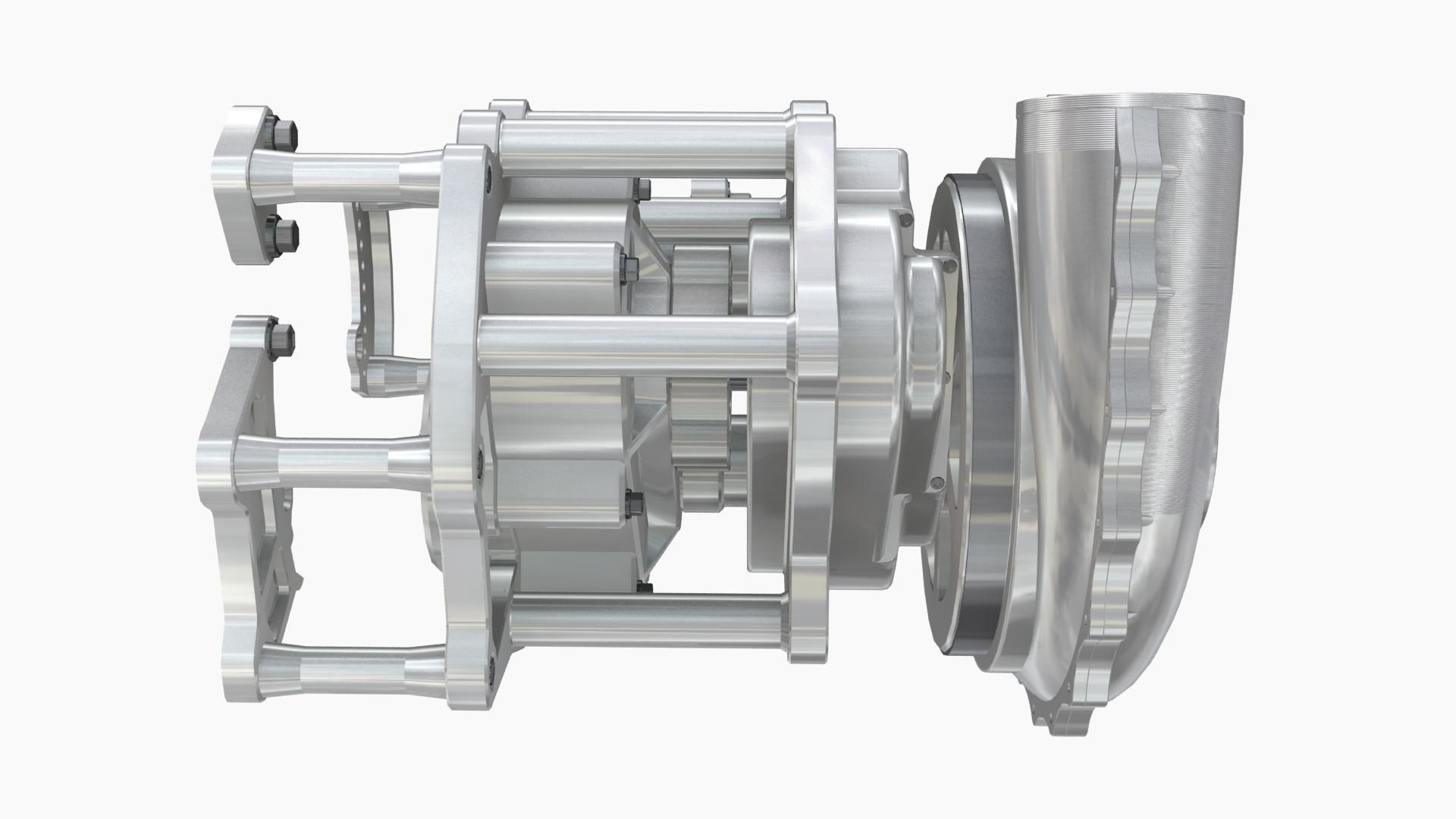 HARTS 140mm Billet Charger Low-poly 3D model_4