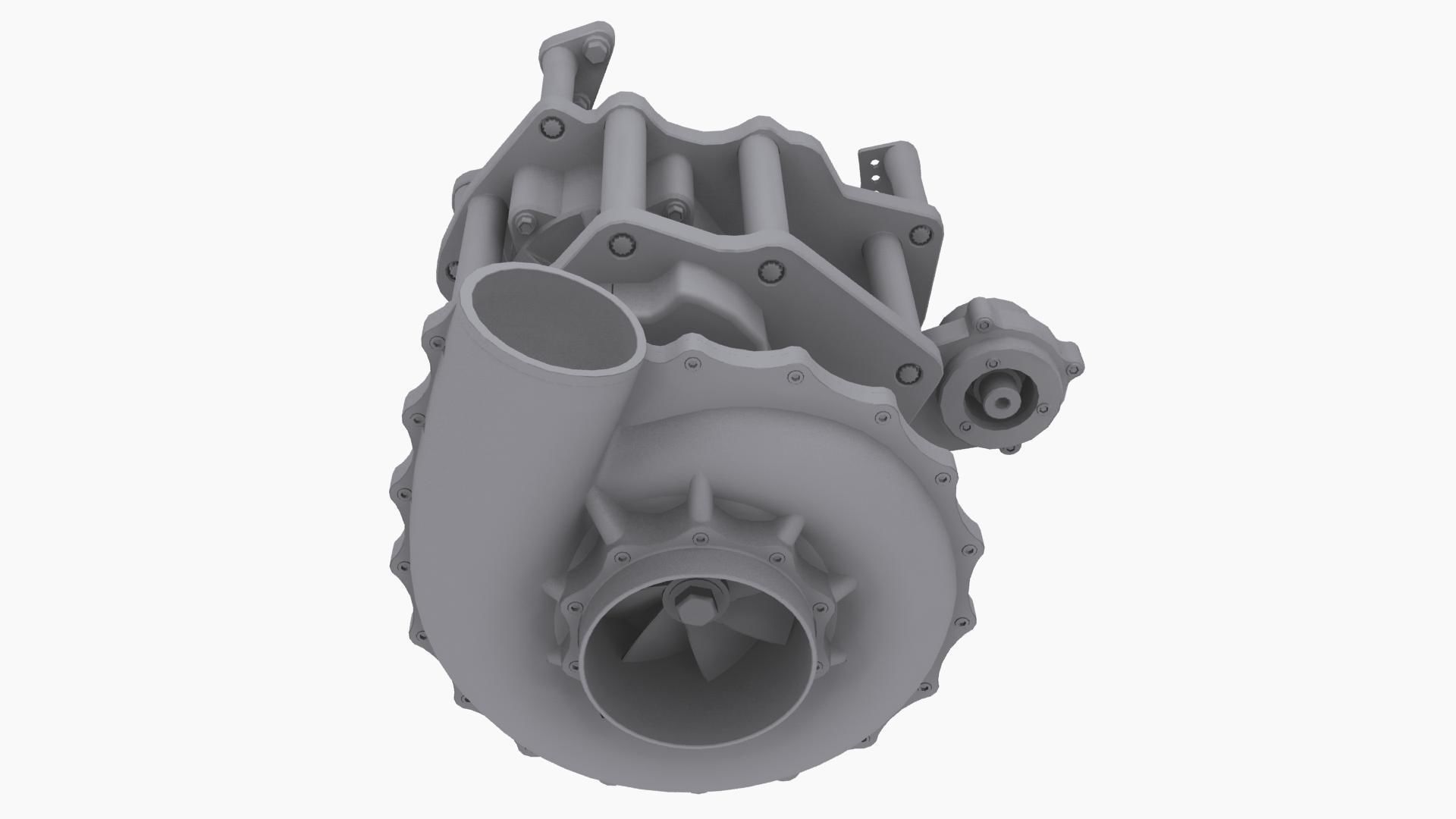 HARTS 140mm Billet Charger Low-poly 3D model_8