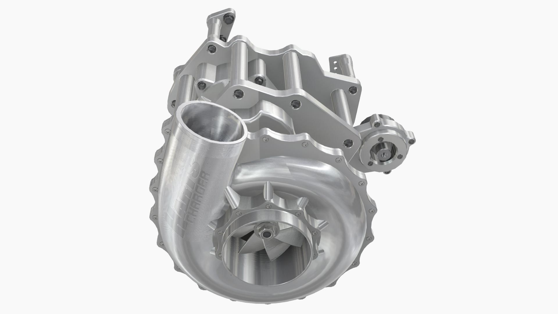 HARTS 140mm Billet Charger Low-poly 3D model_1