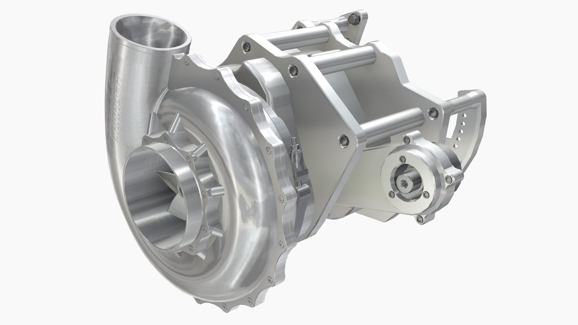 HARTS 140mm Billet Charger Low-poly 3D model_2