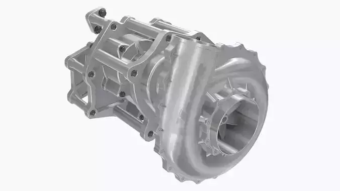 HARTS 140mm Billet Charger Low-poly 3D model
