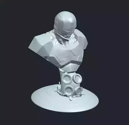 Captain America Bust 3D Printing Model Stl Obj Fbx 3D print model