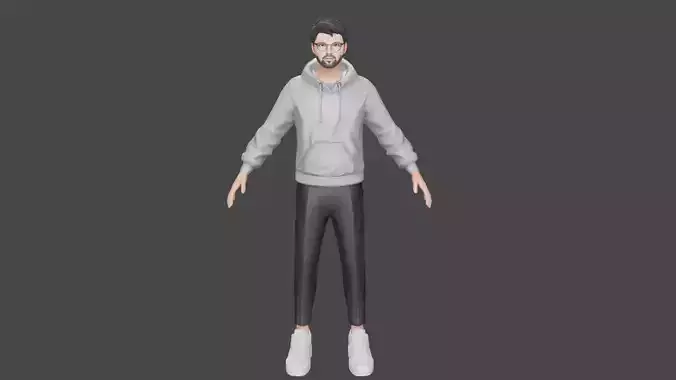 Rigged Human 3D Character