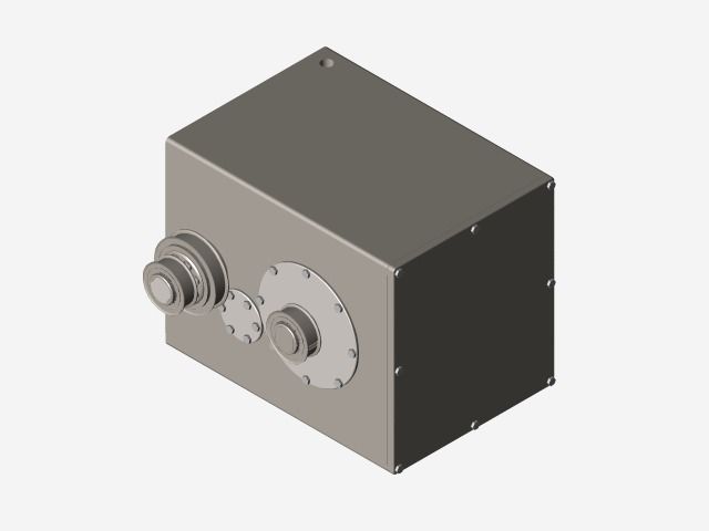 Simple CNC gearbox Free 3D model_4