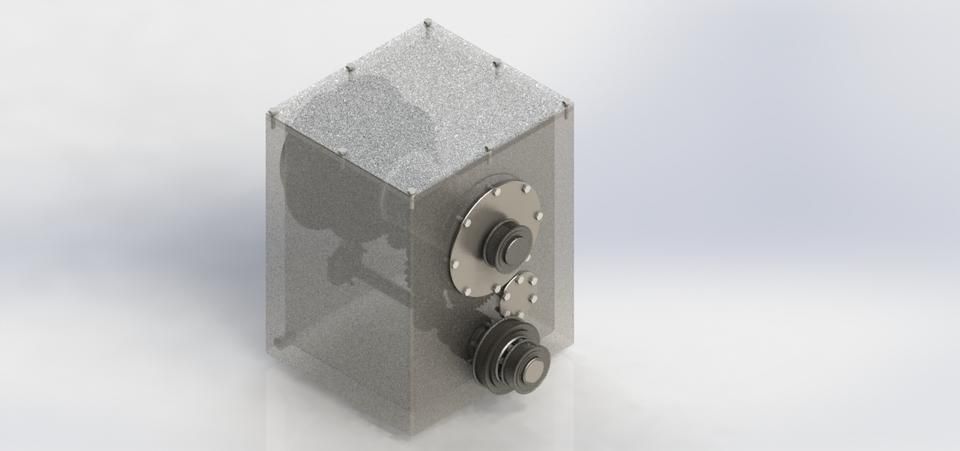 Simple CNC gearbox Free 3D model_1