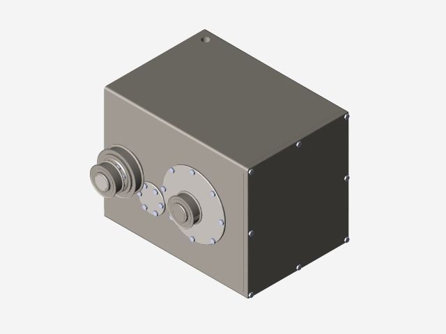 Simple CNC gearbox Free 3D model_5
