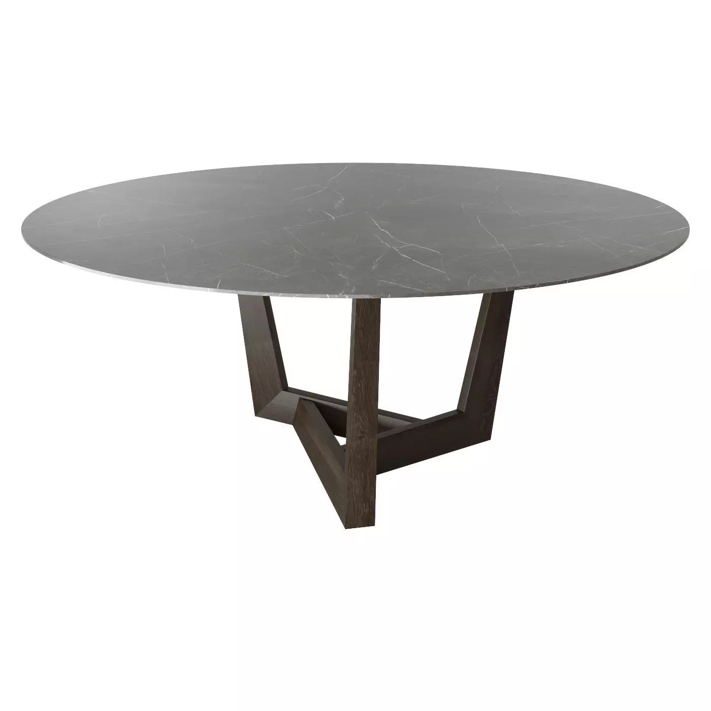 Bonaldo Art Wood Round Tables 3D model_0