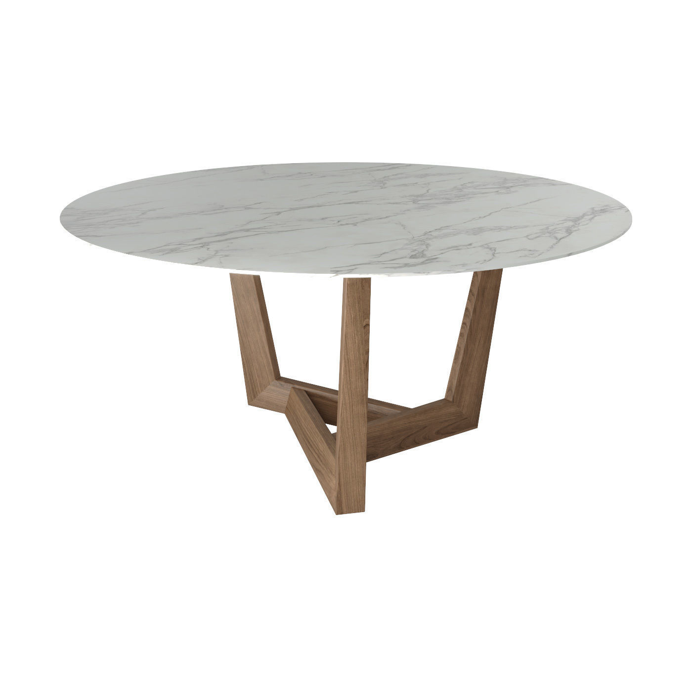 Bonaldo Art Wood Round Tables 3D model_1