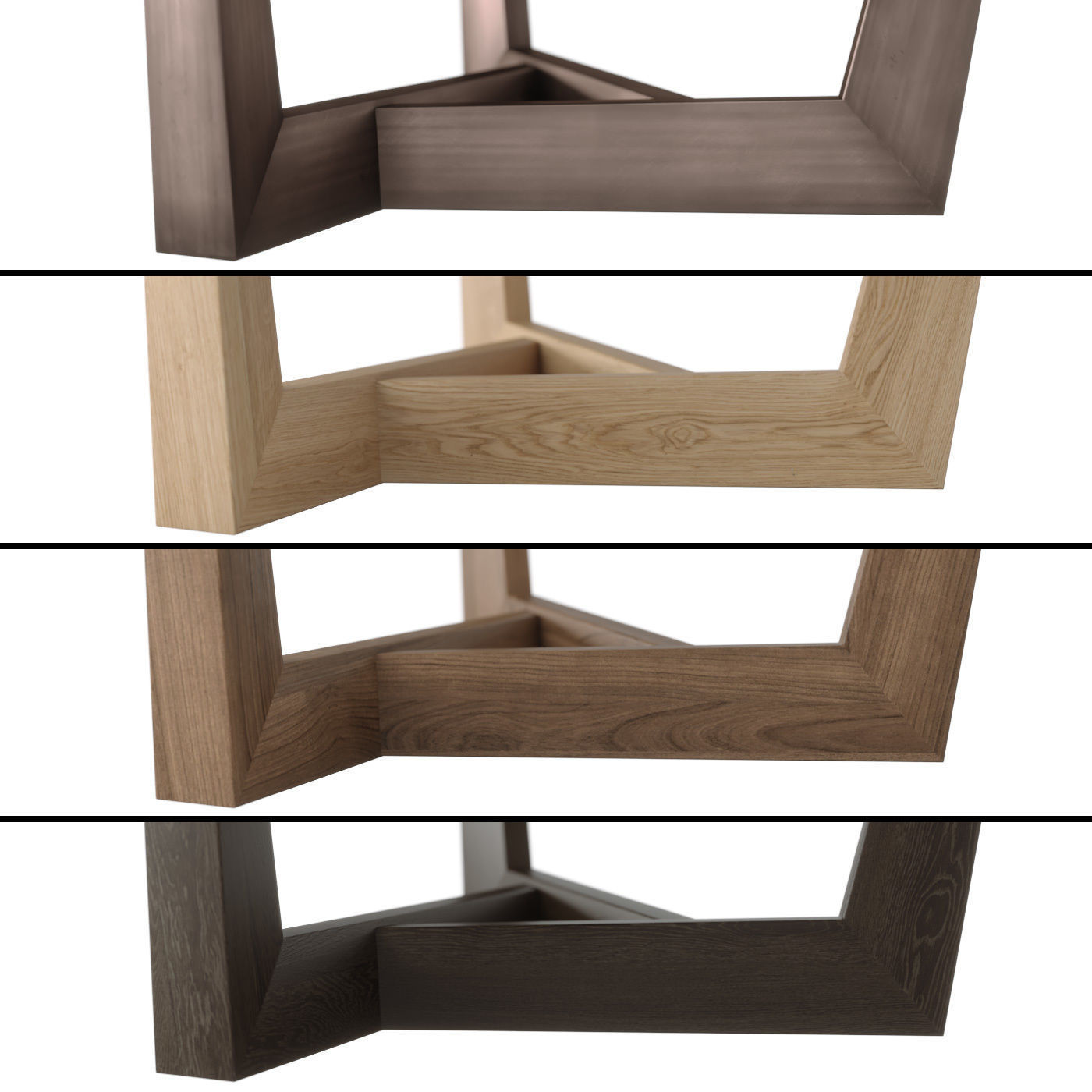 Bonaldo Art Wood Round Tables 3D model_4