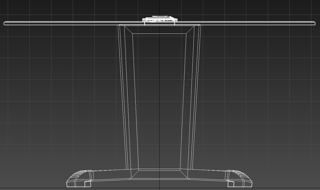 Leather meeting table 3D model_11