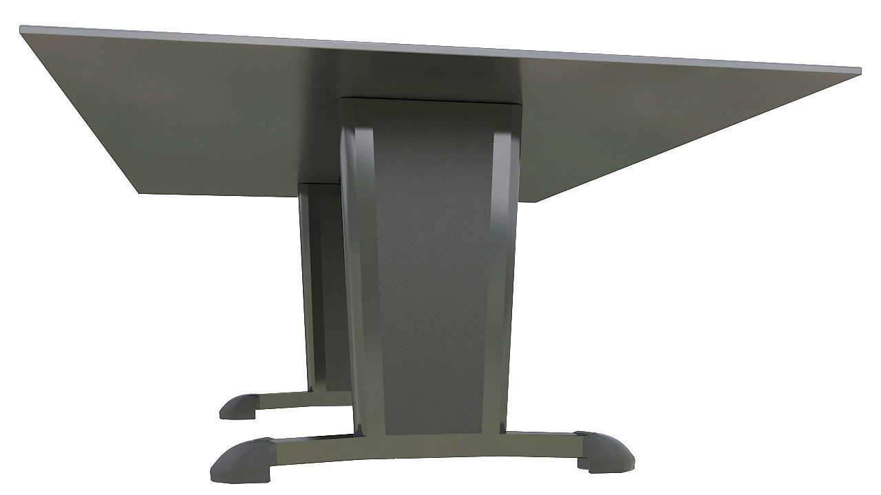Leather meeting table 3D model_3