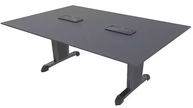 Leather meeting table 3D model