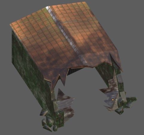 hangar building with roof Free low-poly 3D model_4