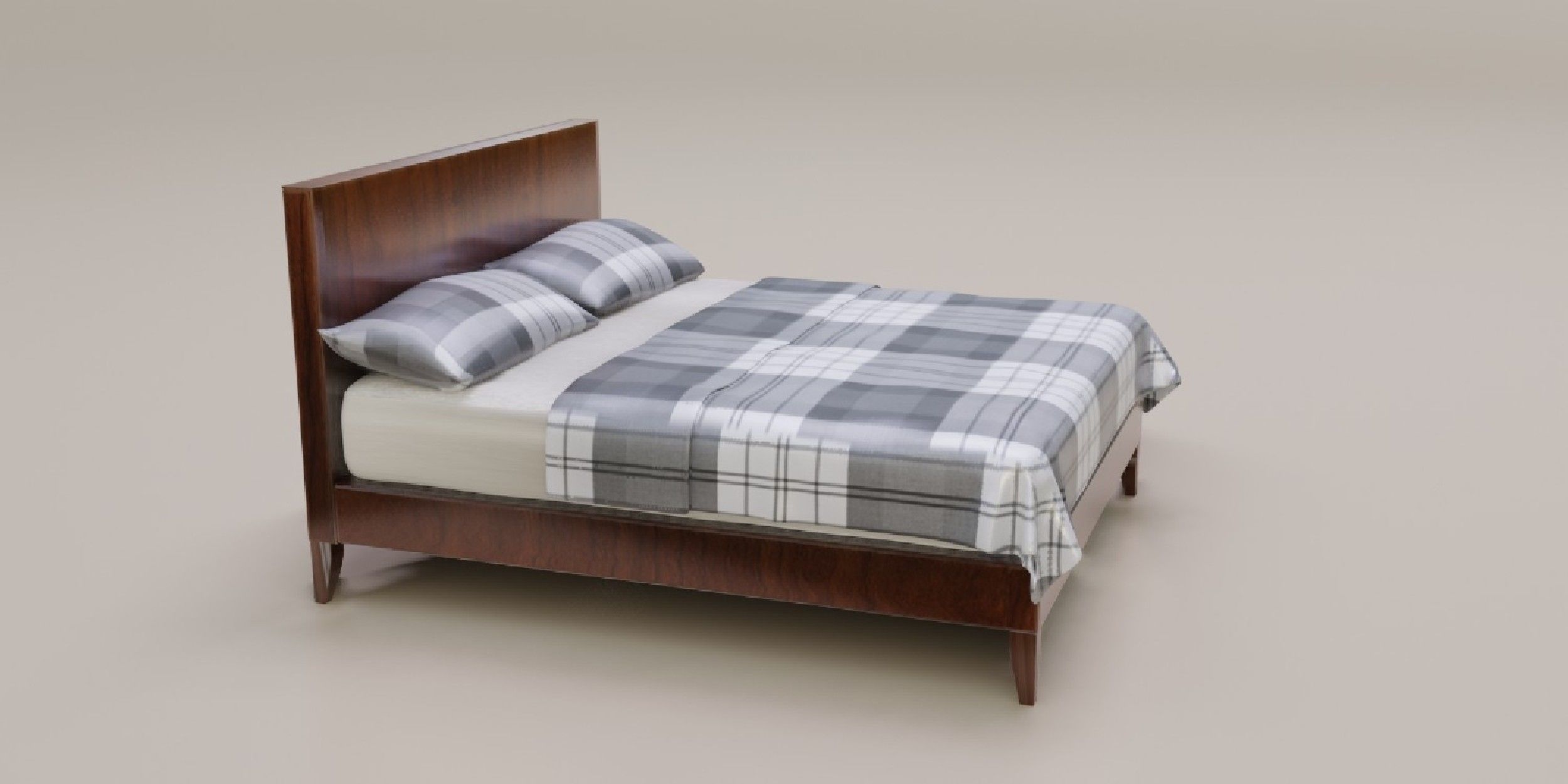 Bed 01 model in Blender 3D model_5