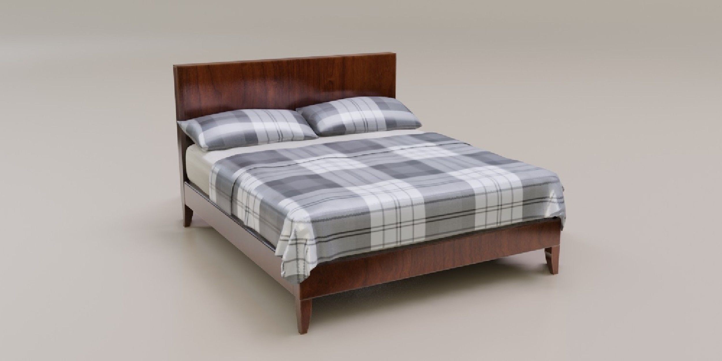 Bed 01 model in Blender 3D model_7
