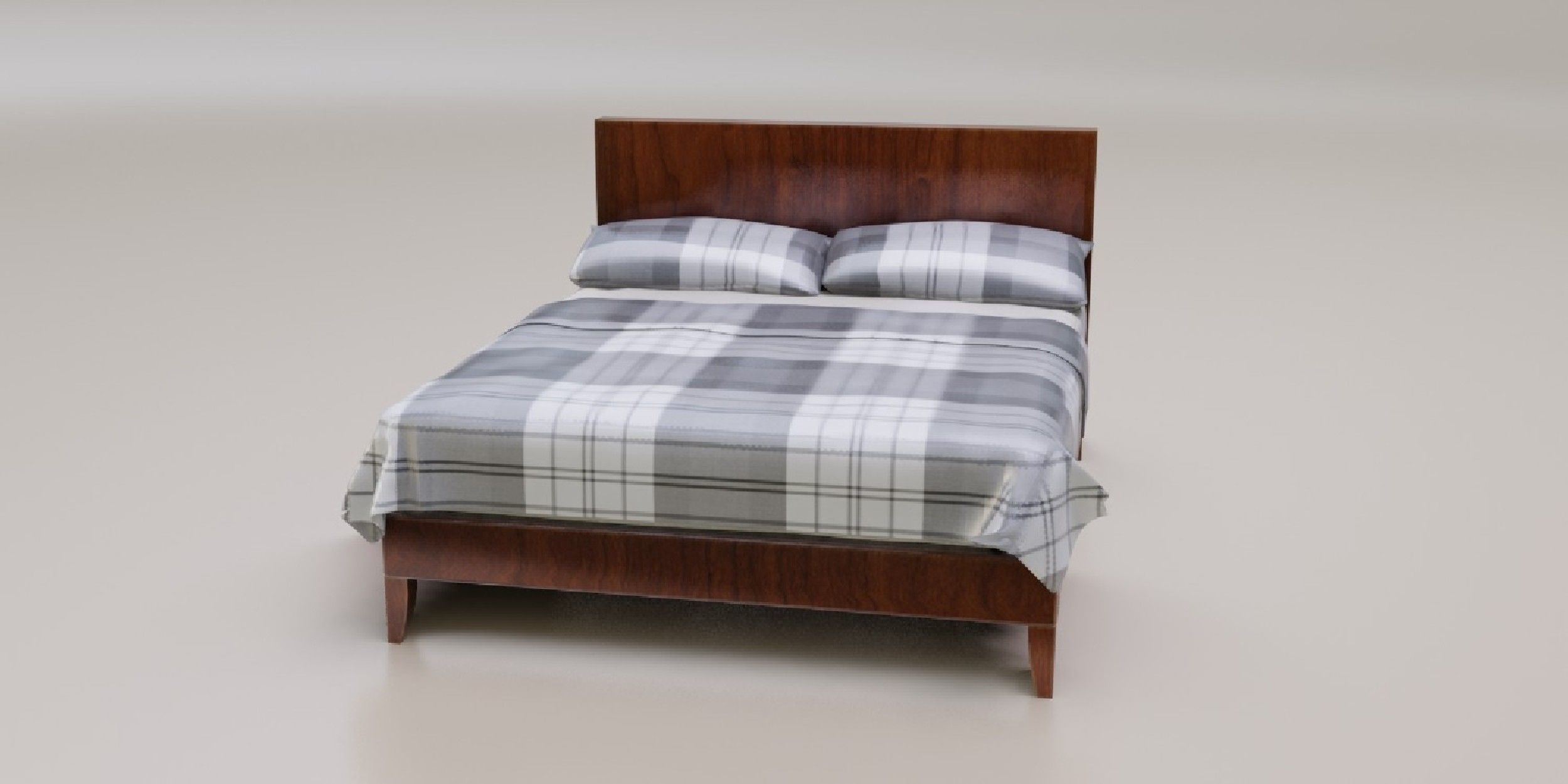 Bed 01 model in Blender 3D model_2