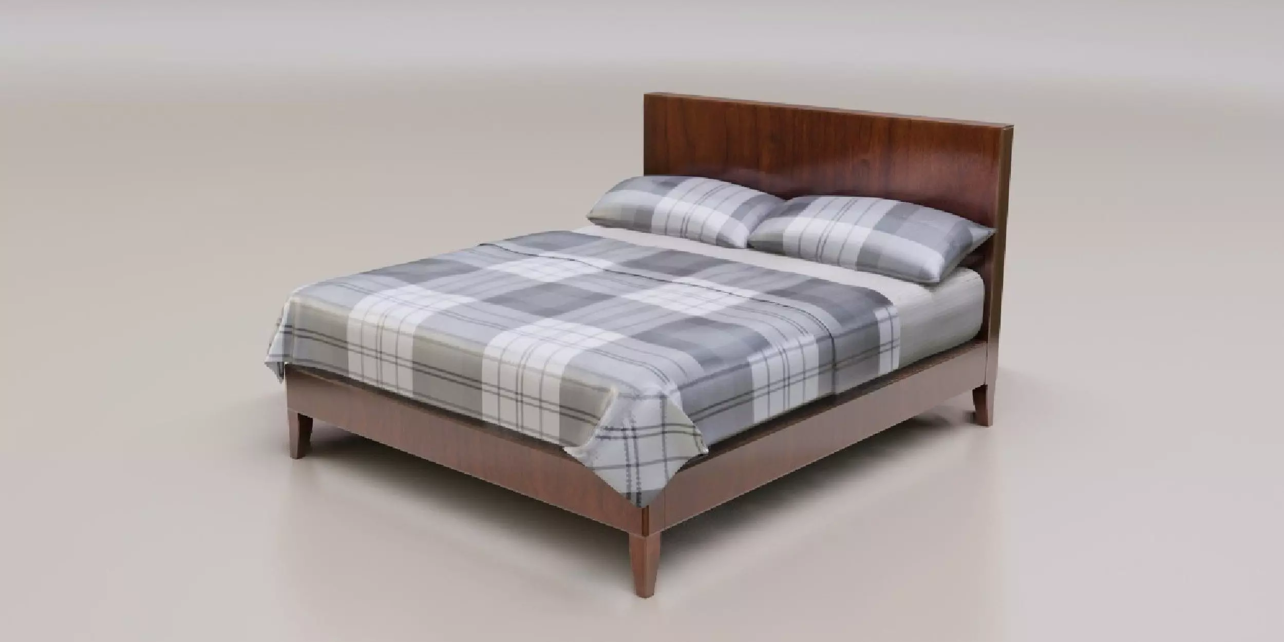 Bed 01 model in Blender 3D model_0
