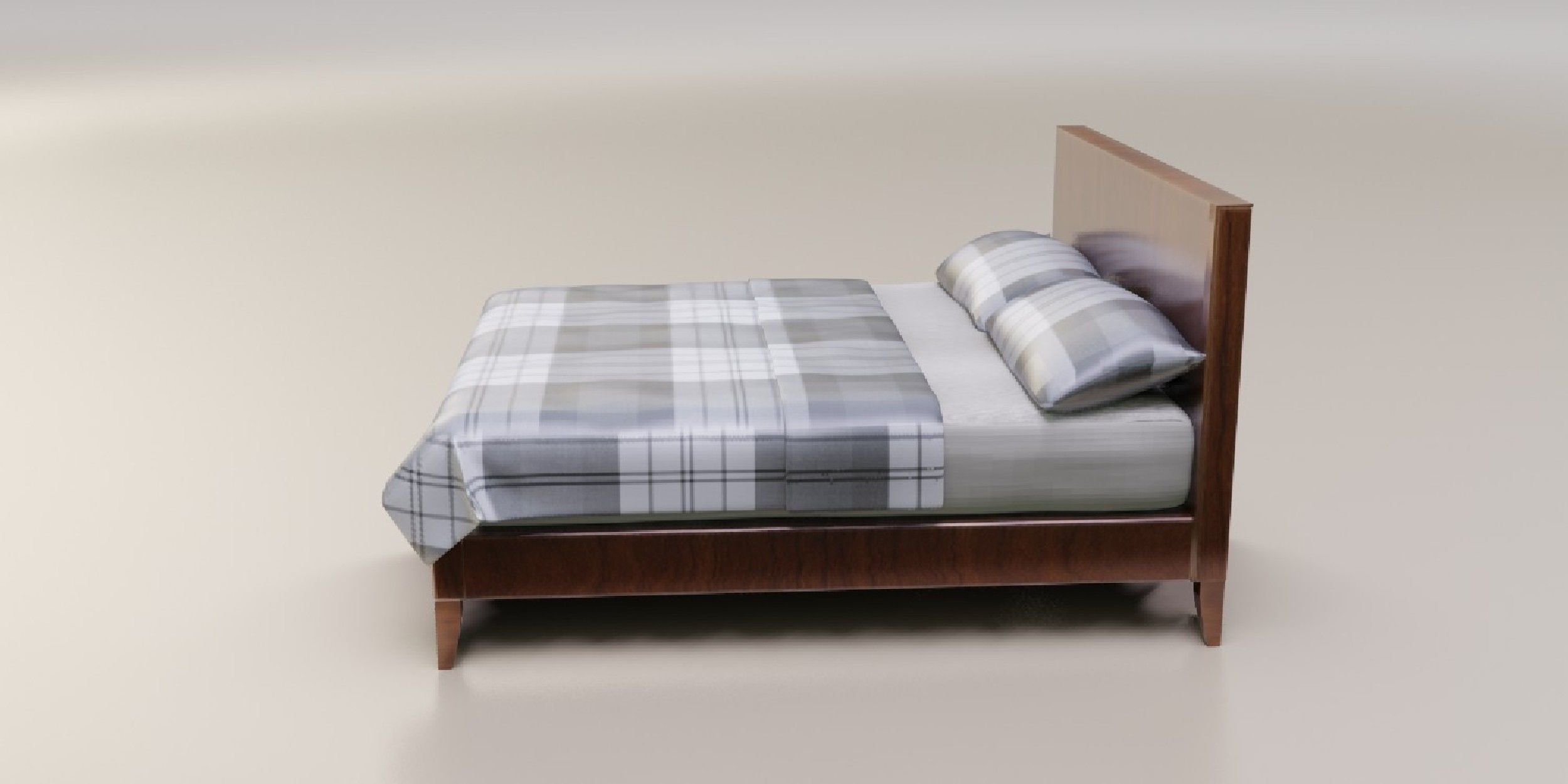 Bed 01 model in Blender 3D model_3