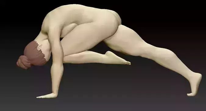 NUDE YOGA GYM GIRL 2