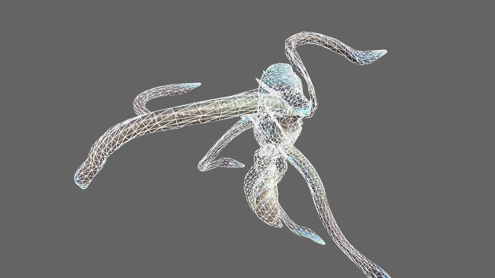 Alien Blackout Low-poly 3D model_12