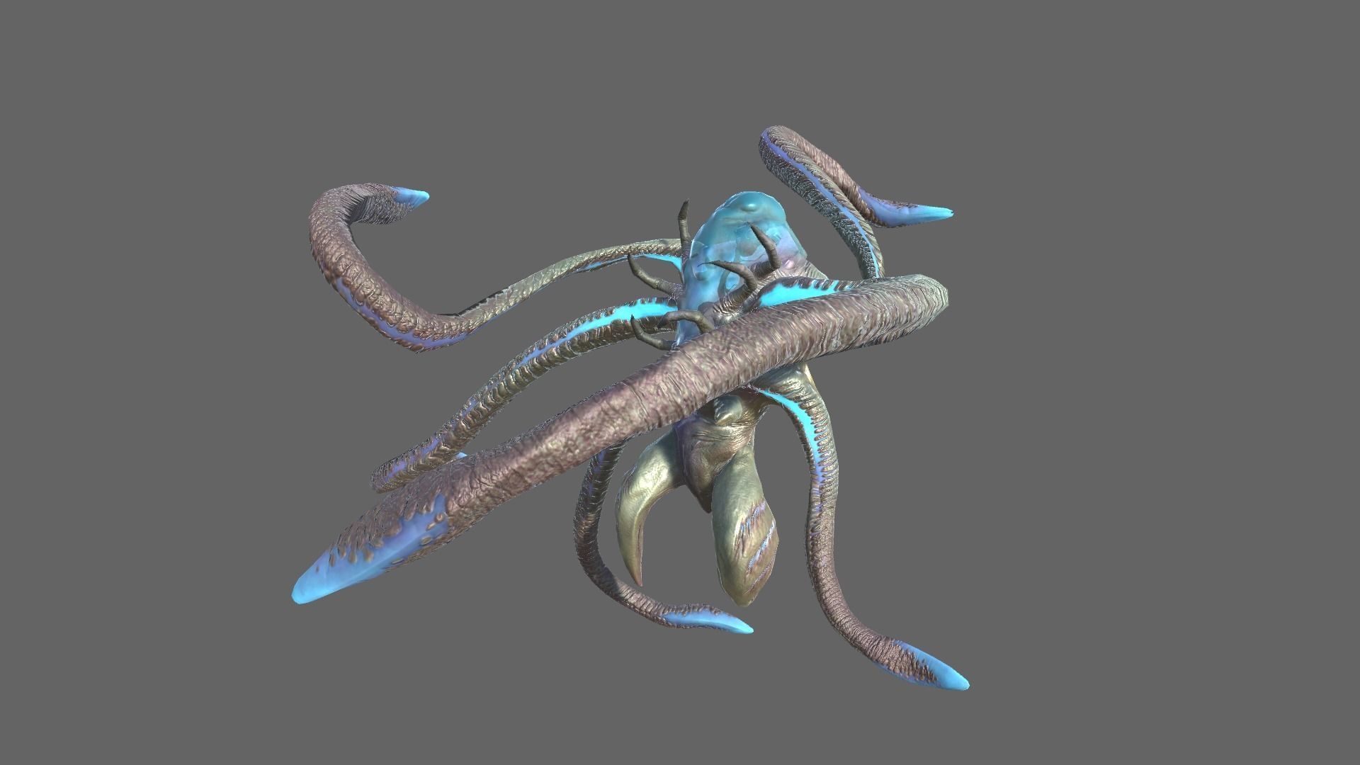 Alien Blackout Low-poly 3D model_2