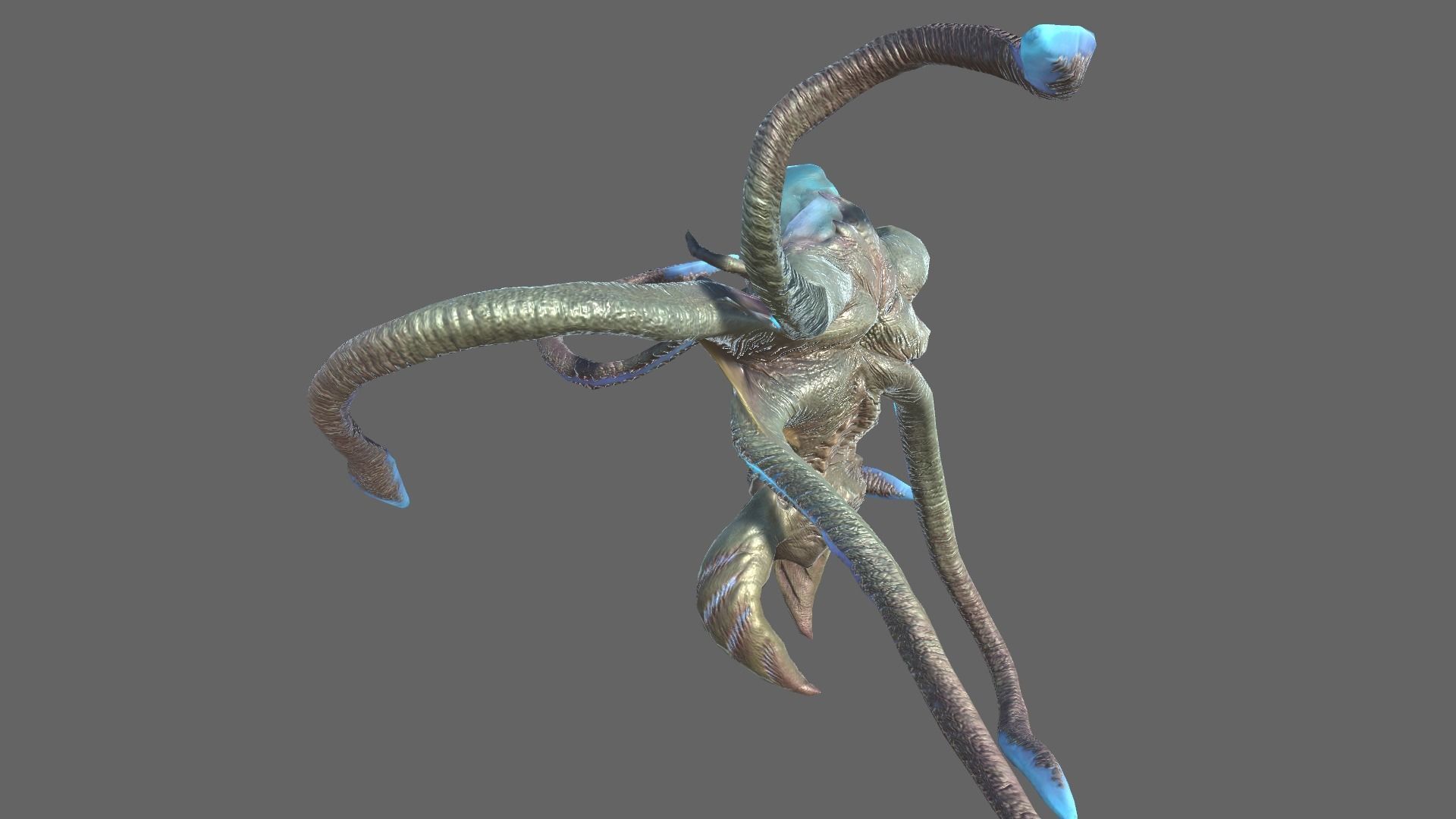 Alien Blackout Low-poly 3D model_4