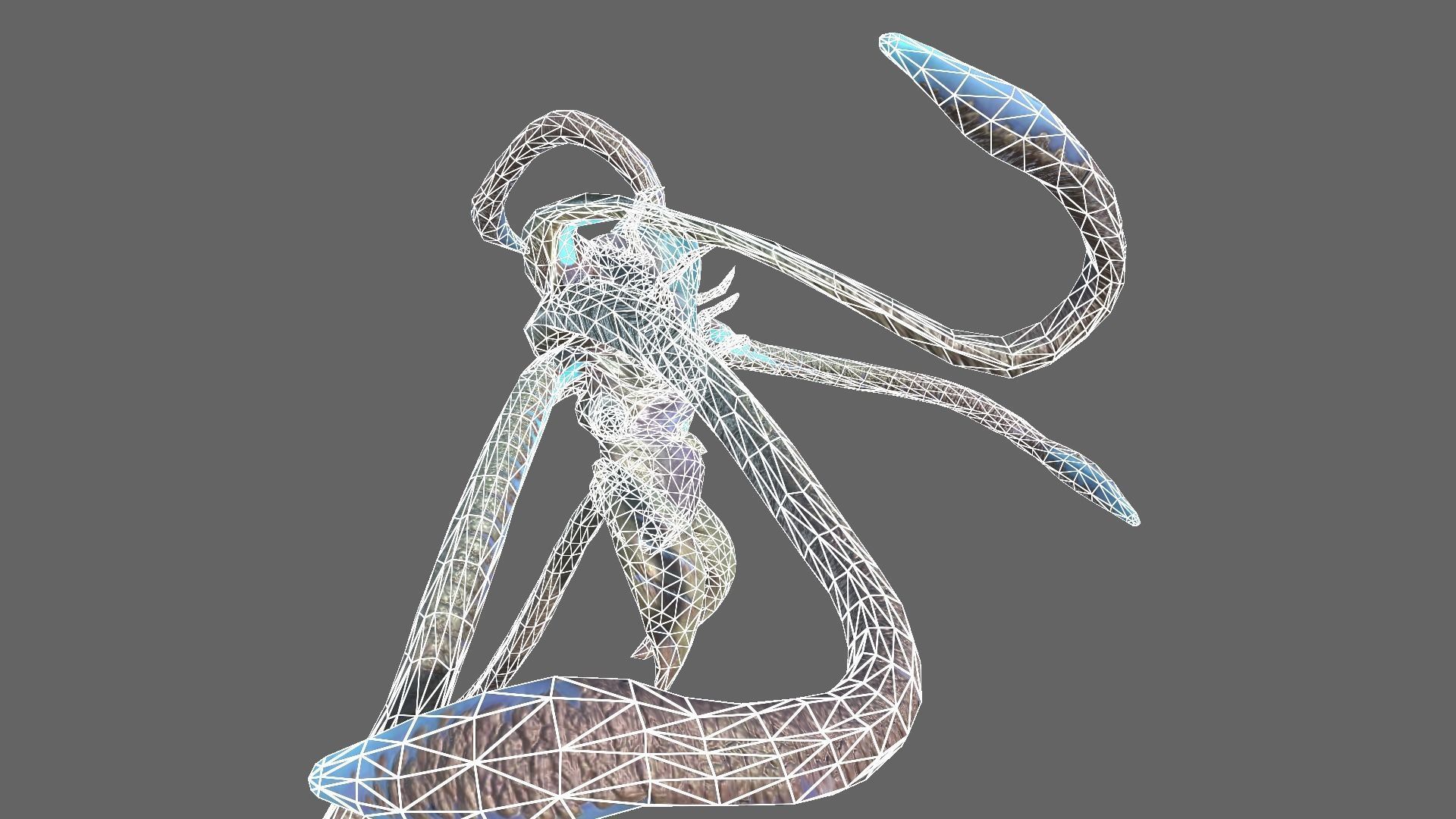 Alien Blackout Low-poly 3D model_17