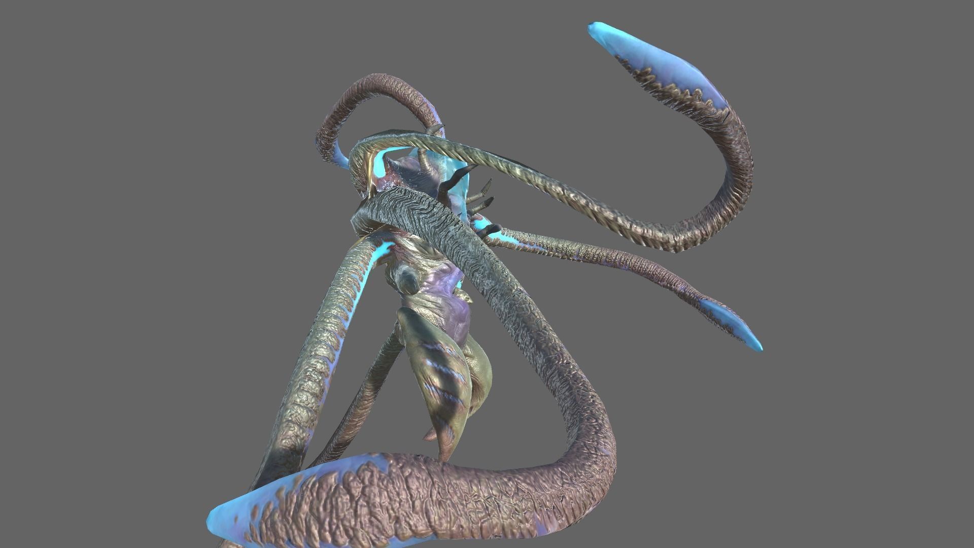 Alien Blackout Low-poly 3D model_8