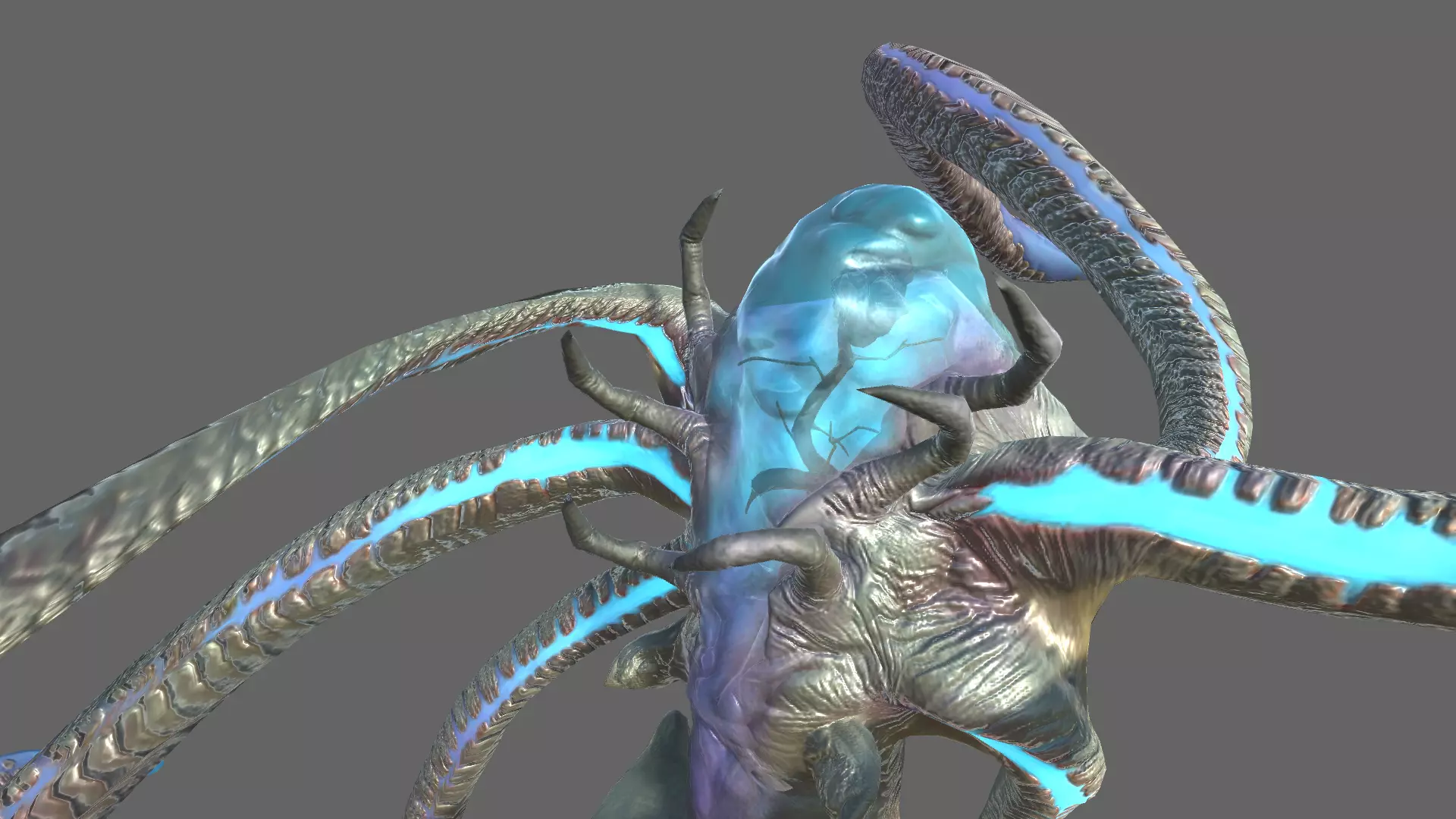 Alien Blackout Low-poly 3D model_0