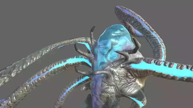 Alien Blackout Low-poly 3D model