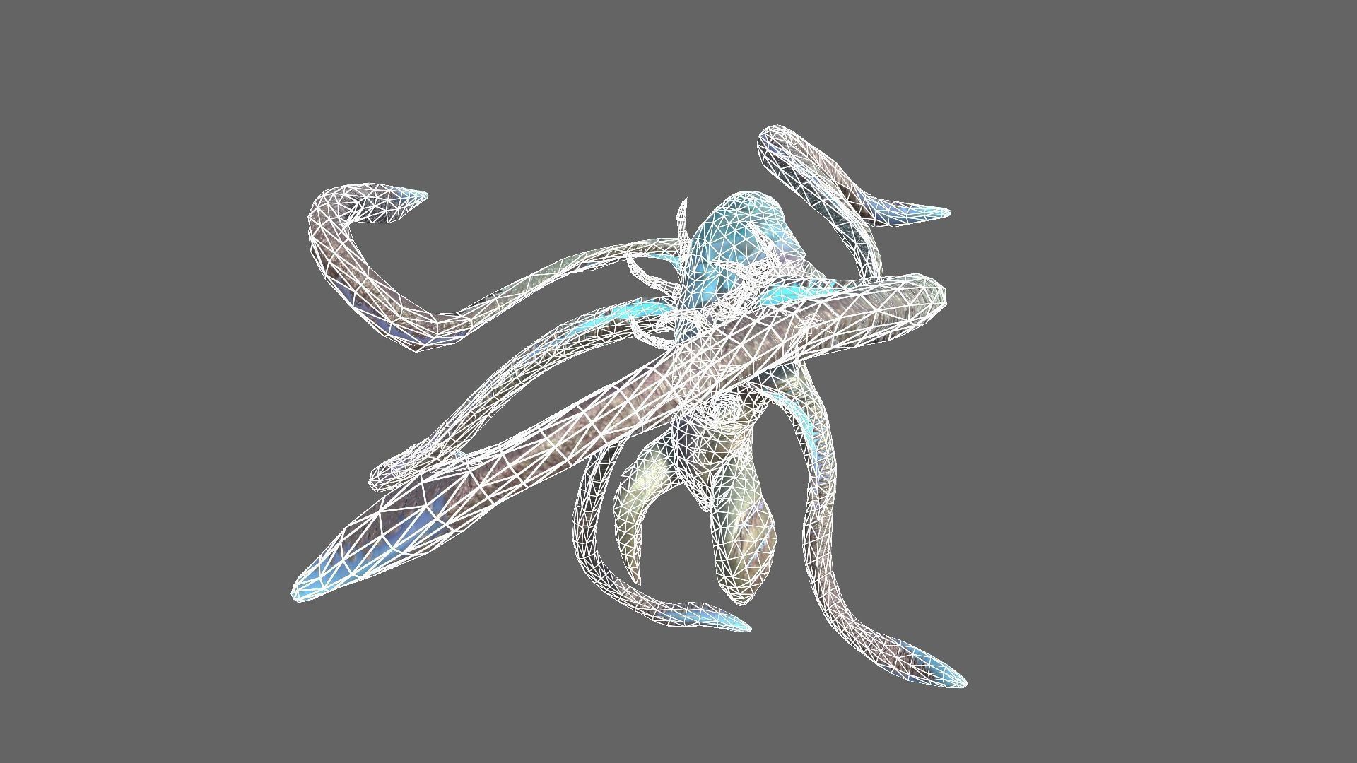 Alien Blackout Low-poly 3D model_11