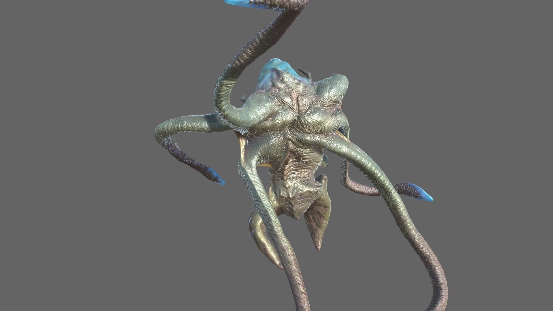 Alien Blackout Low-poly 3D model_5