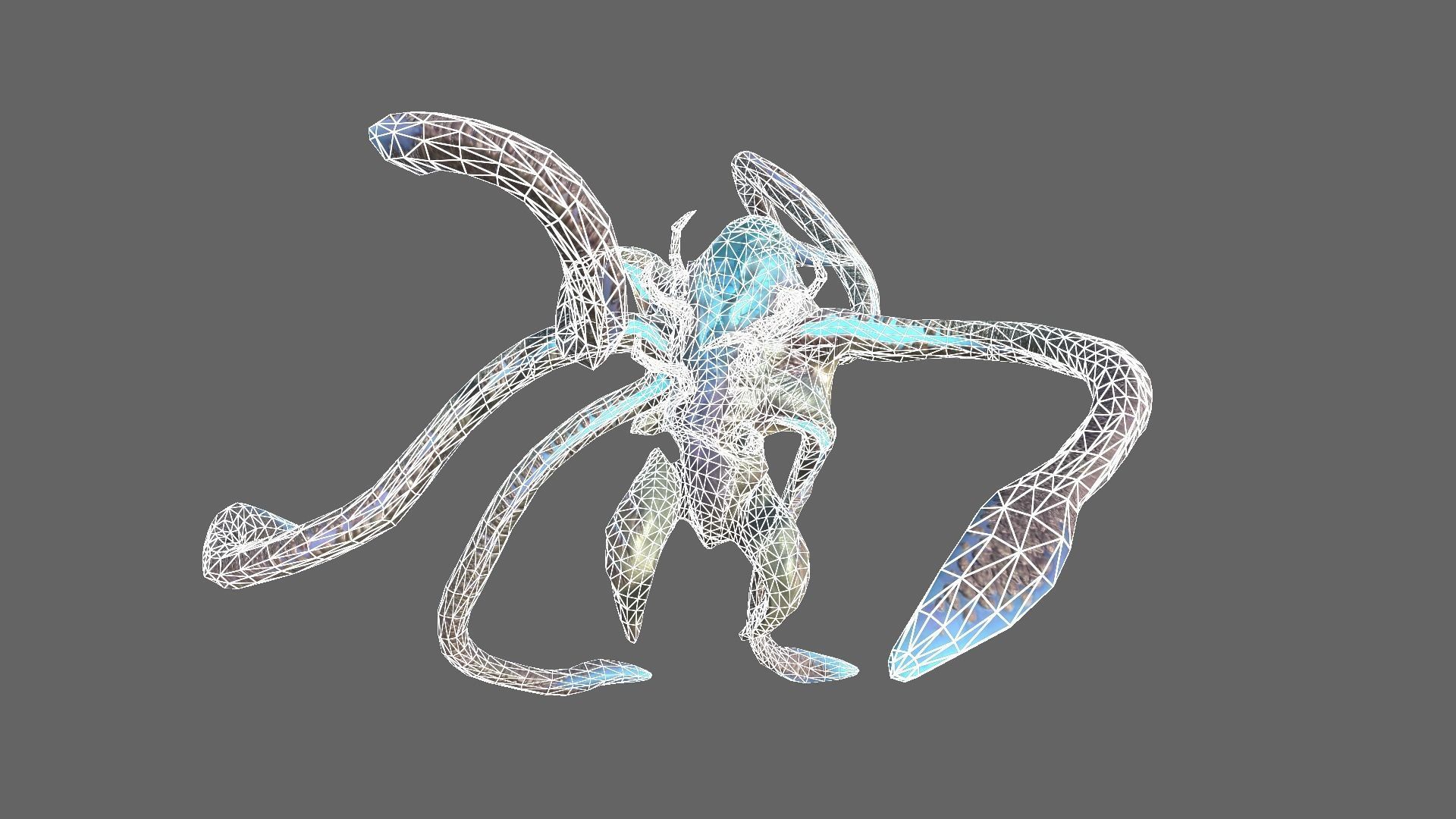 Alien Blackout Low-poly 3D model_10