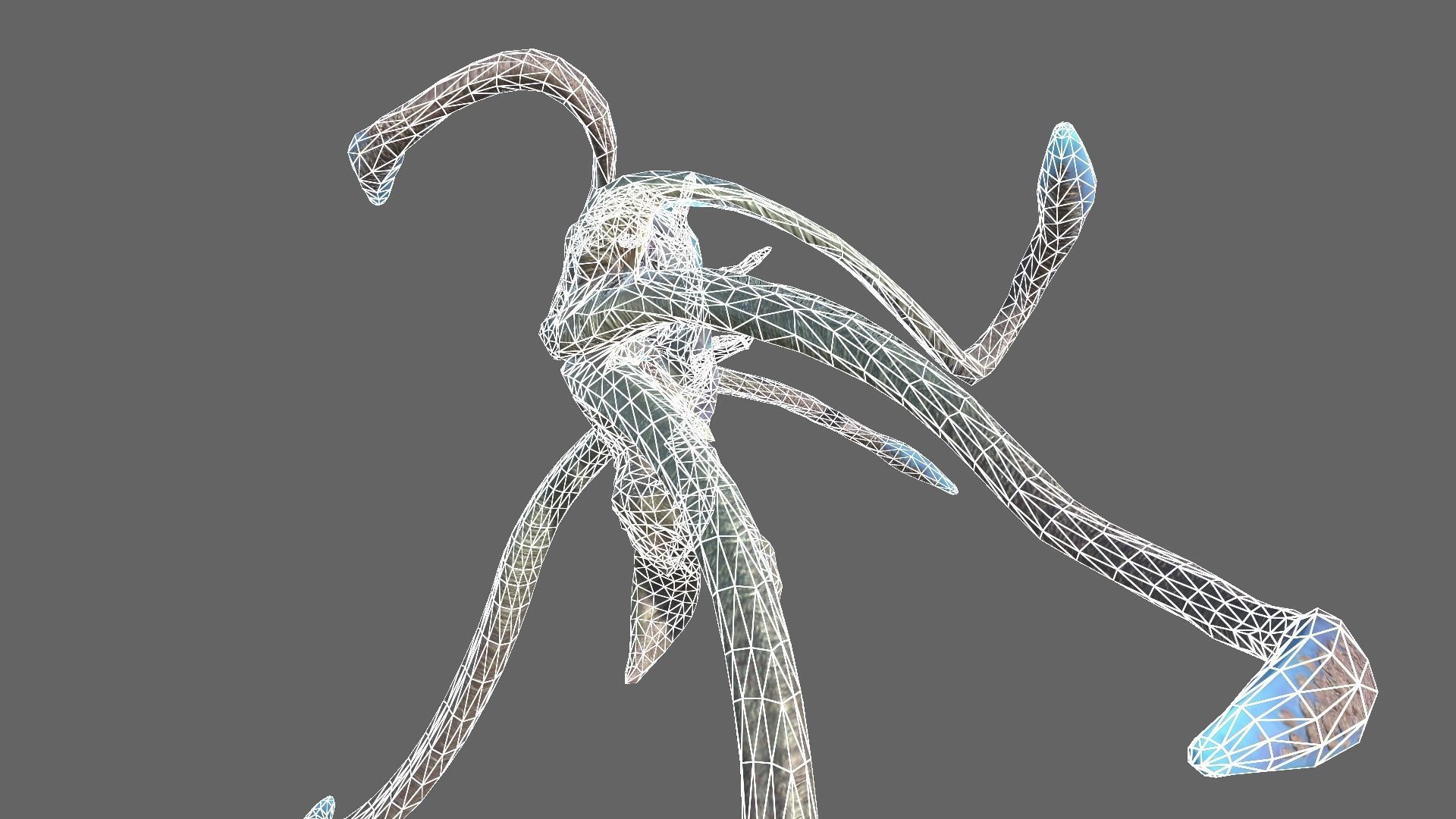 Alien Blackout Low-poly 3D model_16