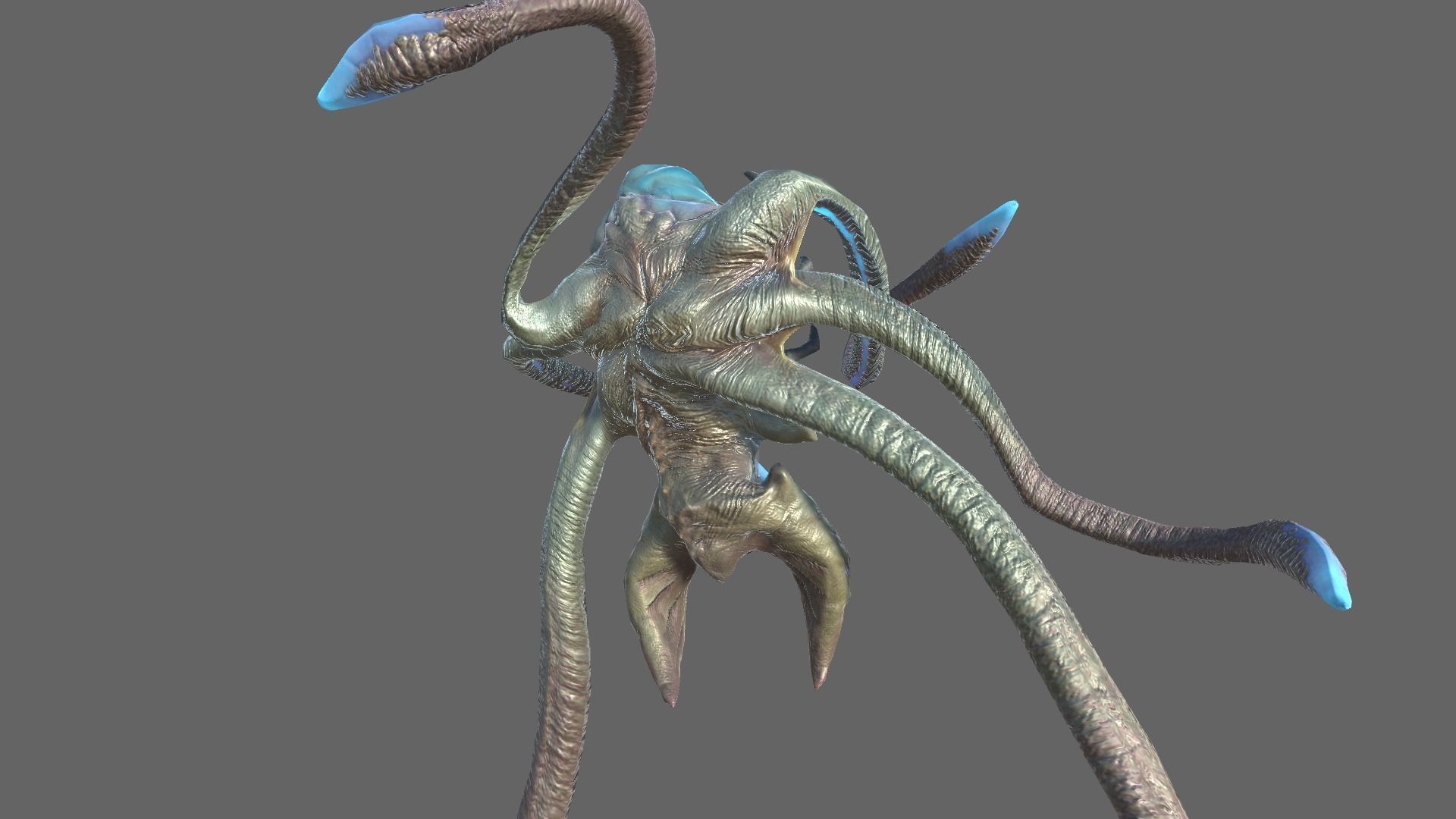 Alien Blackout Low-poly 3D model_6