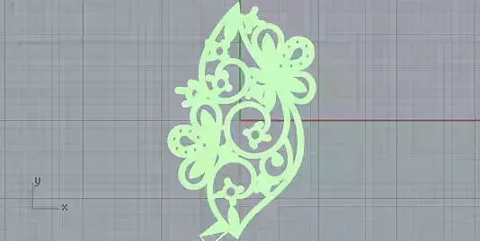 Anello svg file of leaf in shape of flower Free 3D model