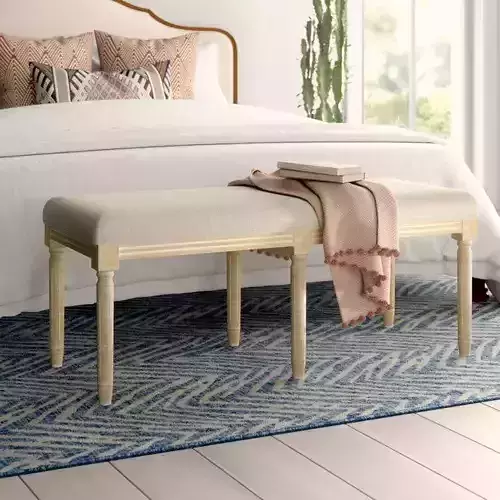 Glenoe Upholstered Bench 3D model