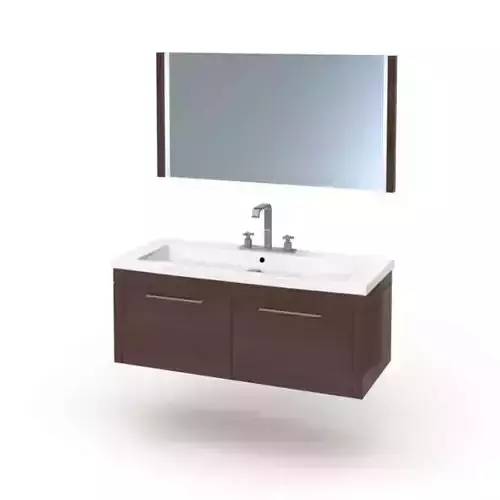 Model Bathroom Sink And Cabinets