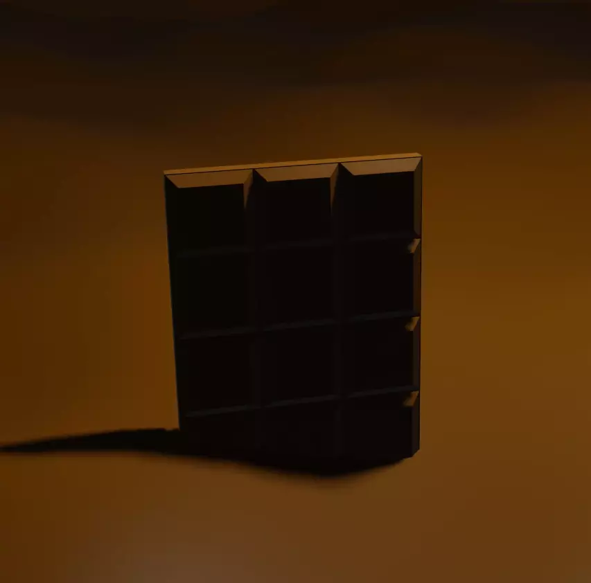 Chocolate bar 3D model_0