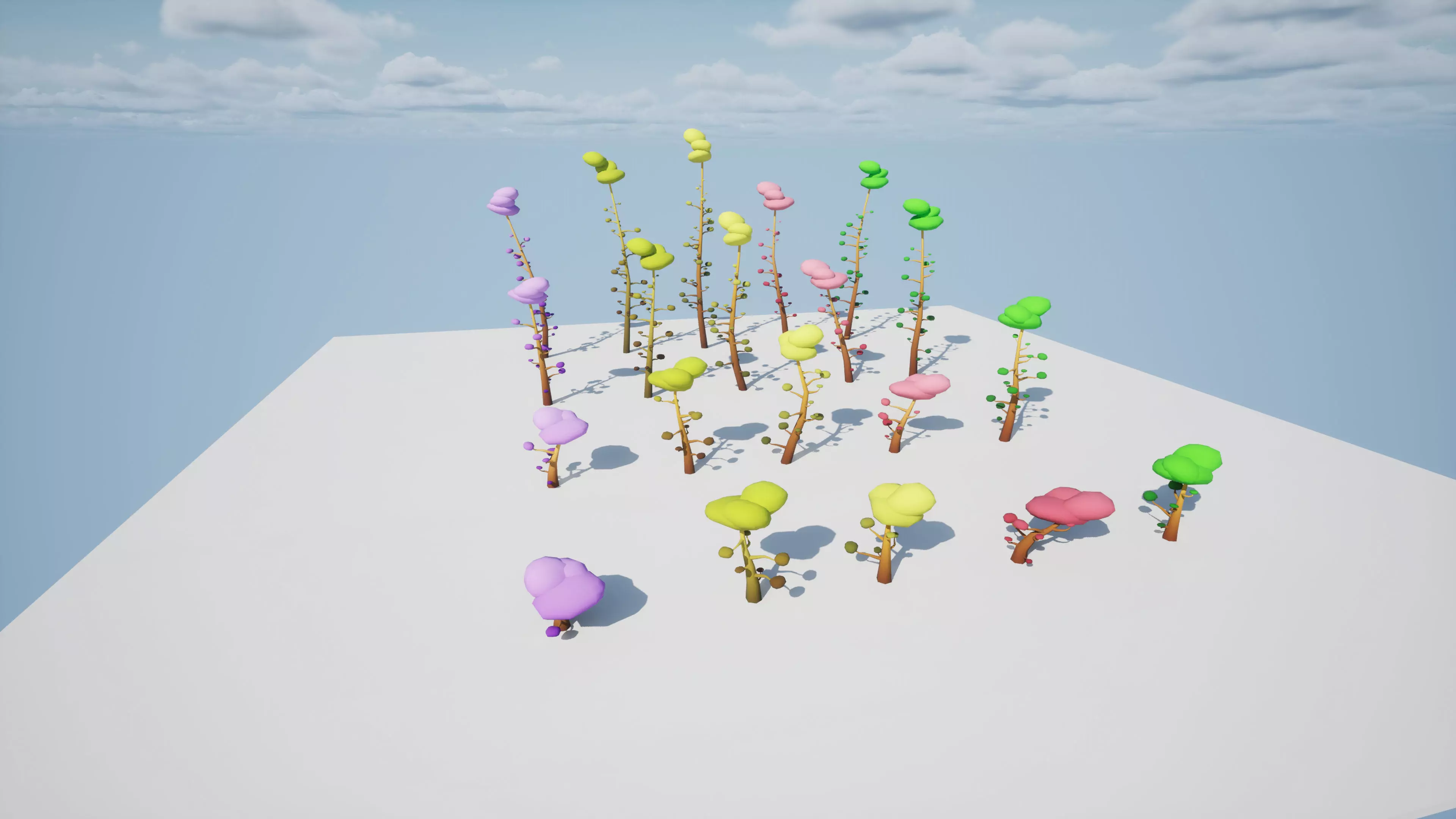 Trees Pack 01 Low-poly 3D model_0