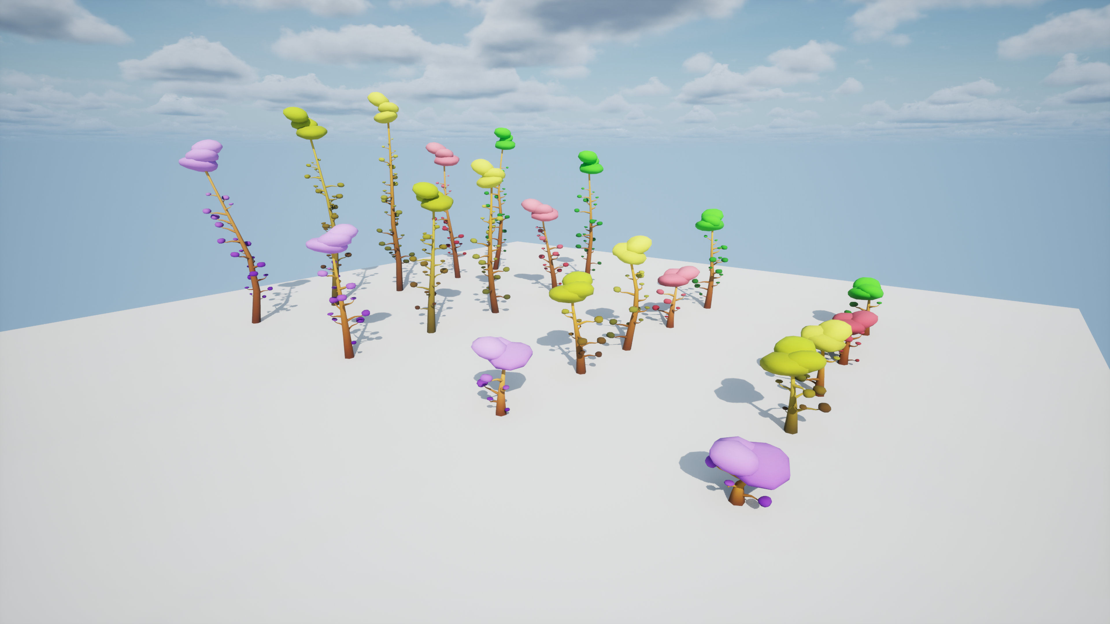 Trees Pack 01 Low-poly 3D model_5