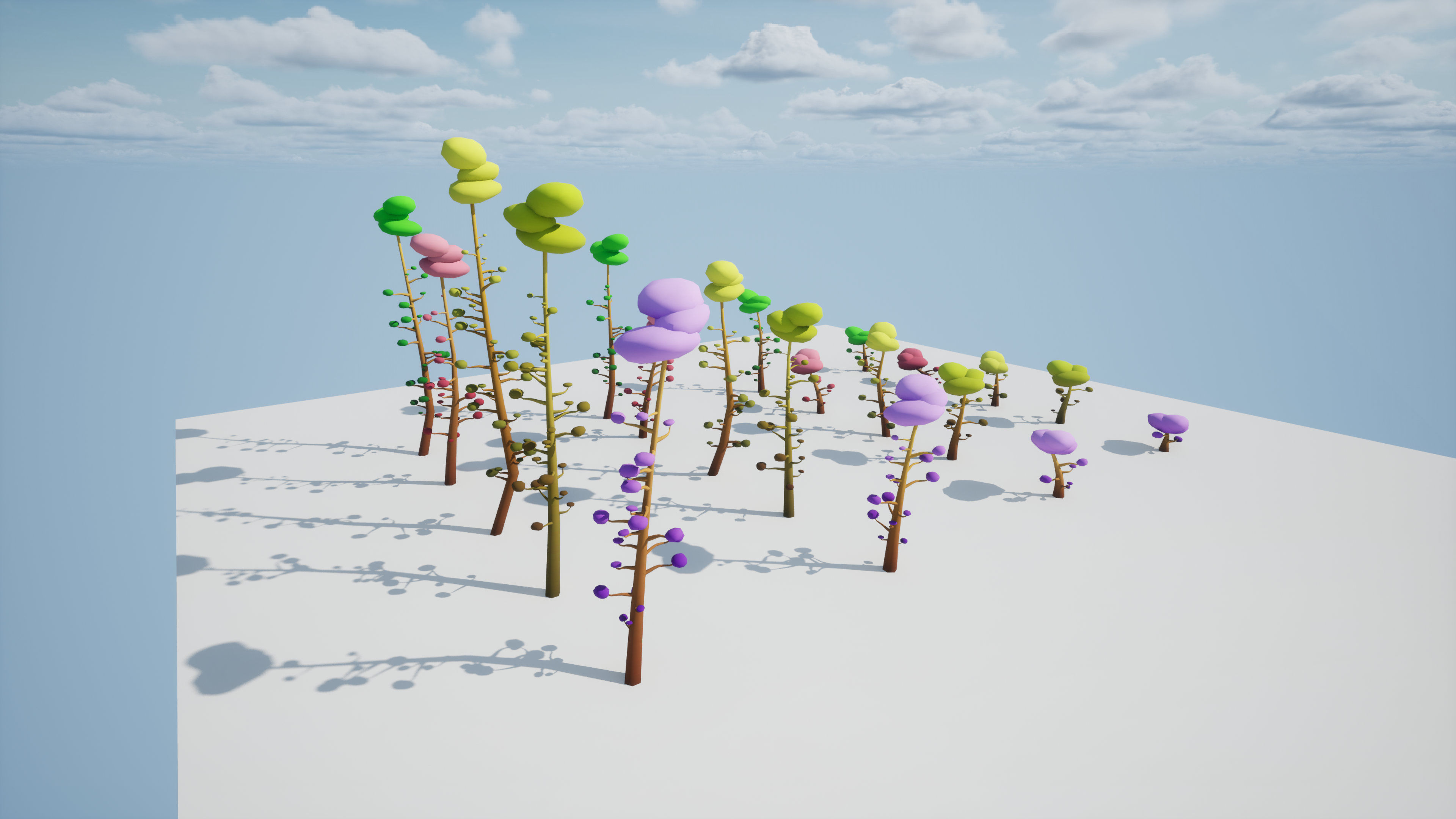 Trees Pack 01 Low-poly 3D model_4