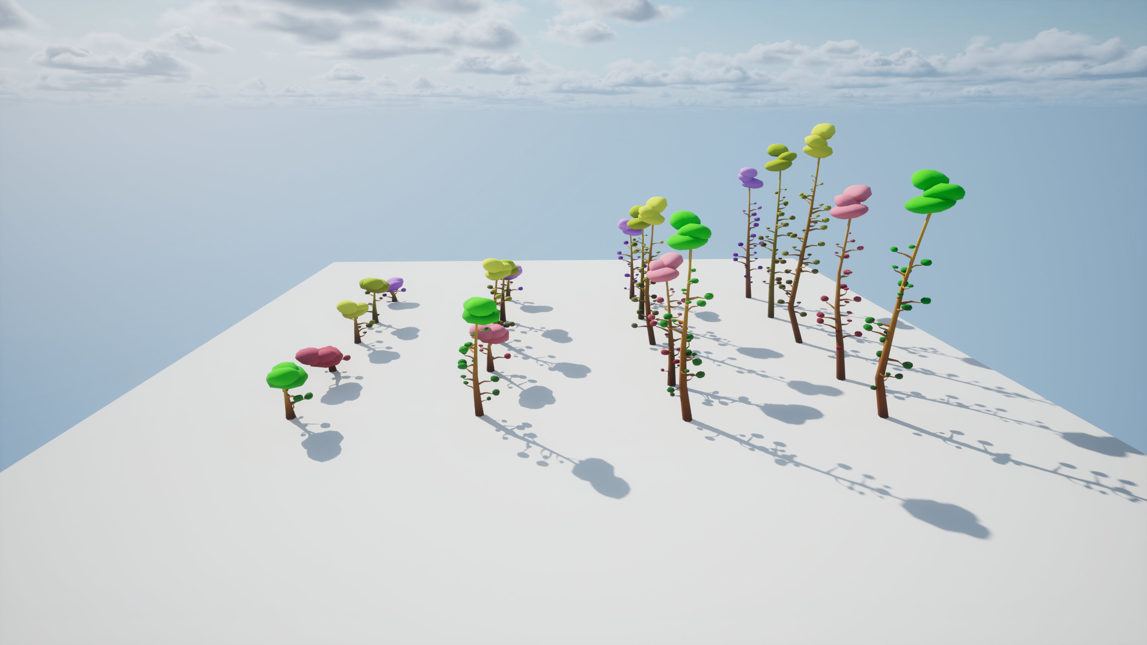 Trees Pack 01 Low-poly 3D model_2