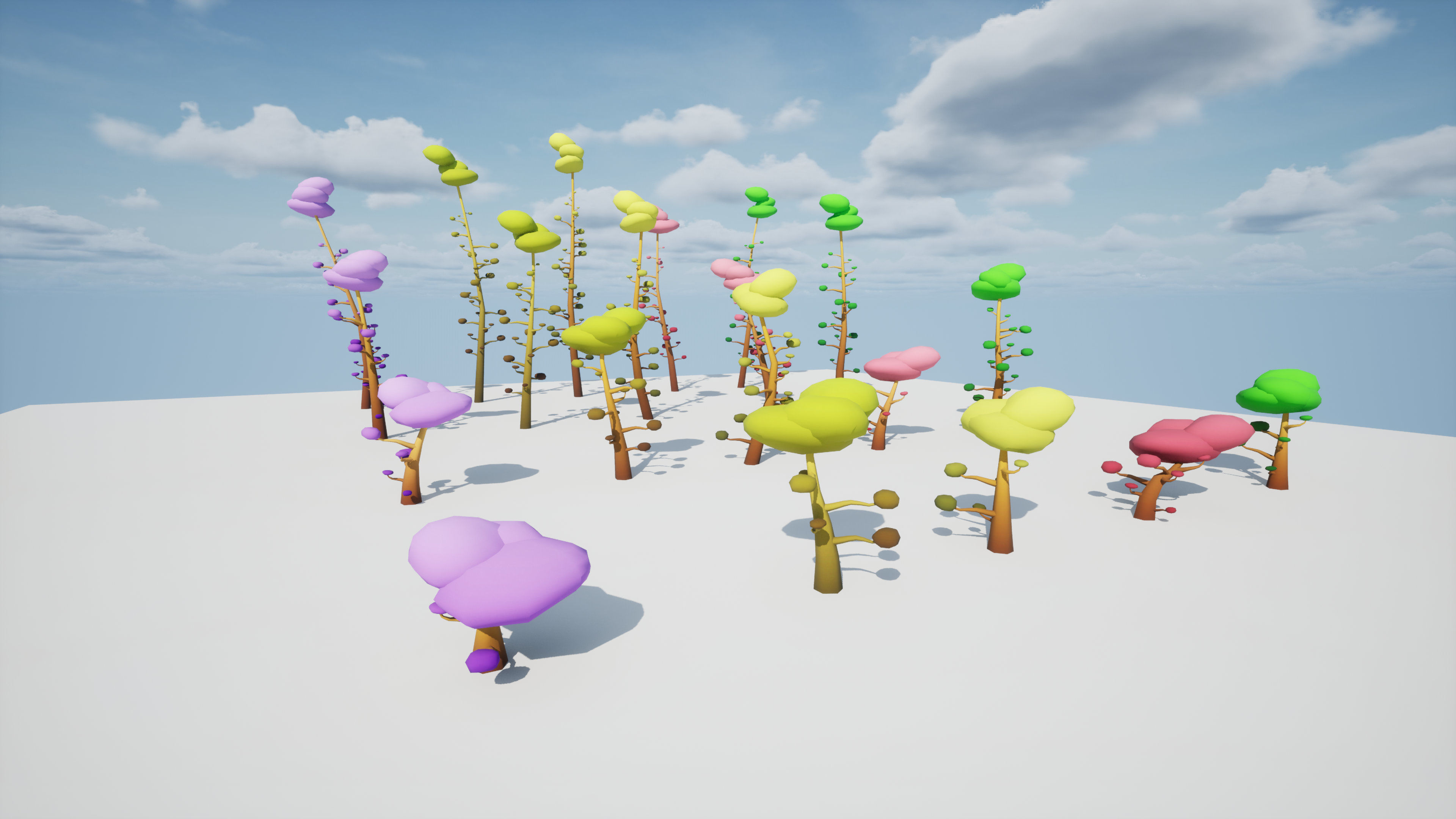 Trees Pack 01 Low-poly 3D model_6